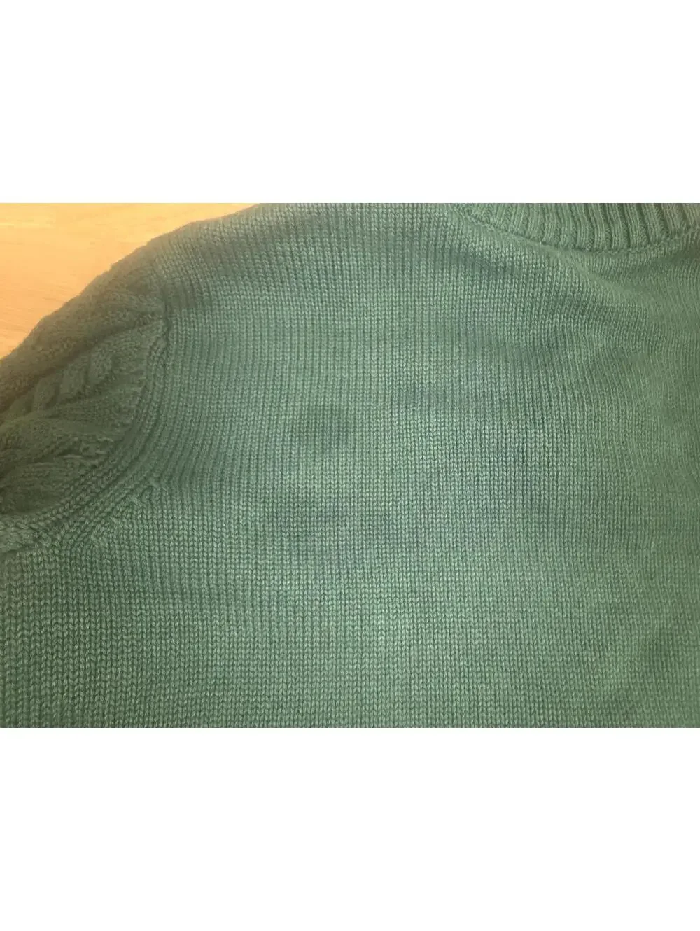 GYMBOREE CABLE KNIT SWEATER GREEN SIZE 8